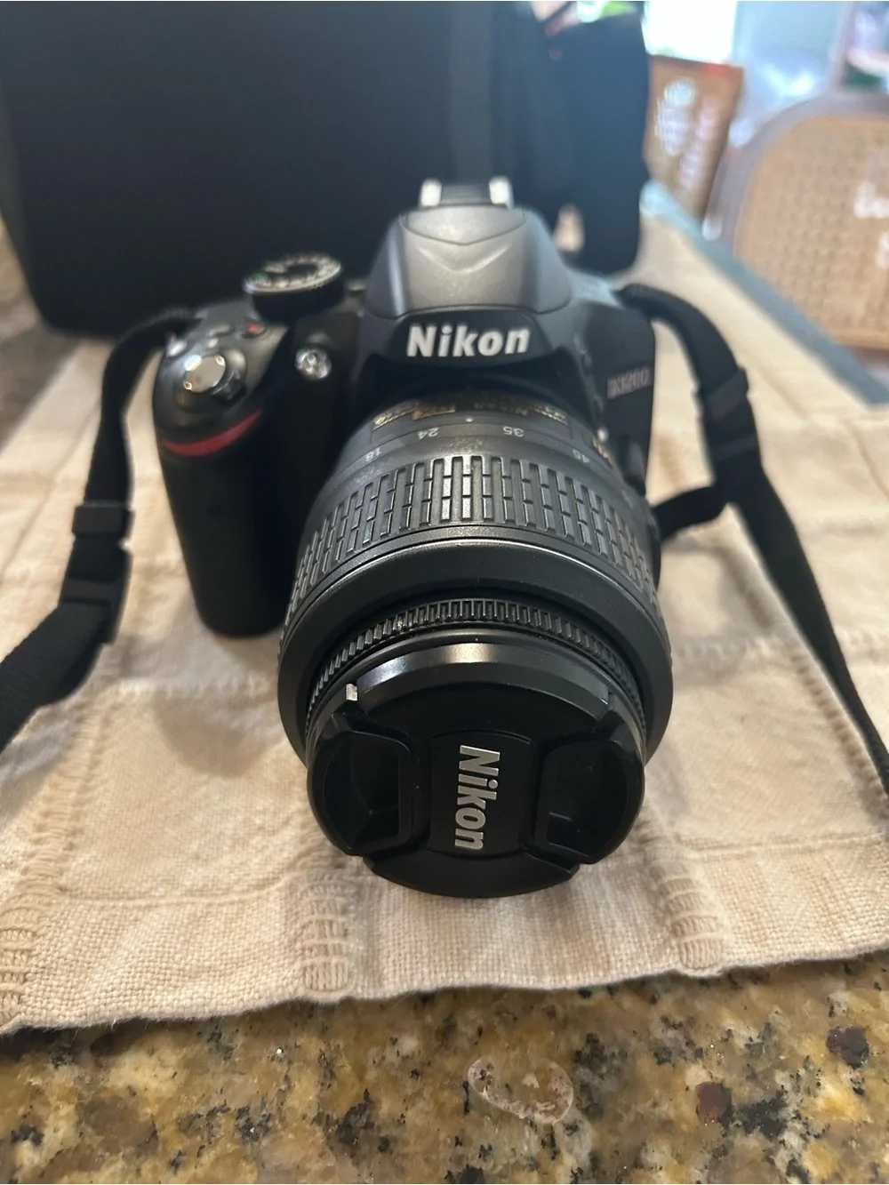 Nikon Black DSLR with 18-55mm VR DX Lens